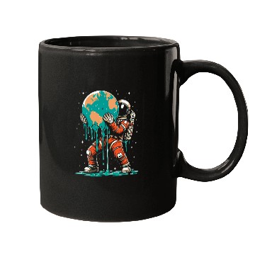 Discover Astronaut Earth Space Earth Day Awareness Mugs