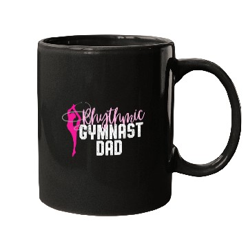 Discover Cute Rhythmic Gymnast Dad Design Gymnastics Mugs