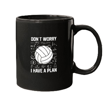 Discover Dont Worry I Have A Plan School Spiker Volleyball Coach Mugs