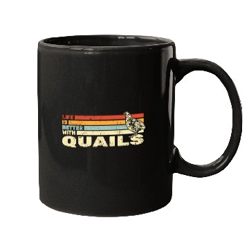 Discover Life is Better with Quails retro quail hunting Mugs