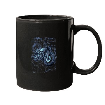 Discover Biker Old School vintages Rider Motorcycle Design Mugs