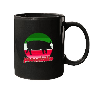 Discover Prosciutto Pig Walking Towards My Happy Belly Mugs