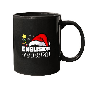Discover English Teacher Team Fun School Party Group Match Christmas Mugs