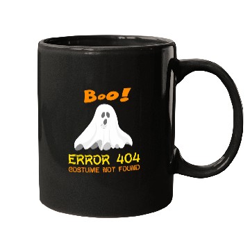 Discover Error 404 Costume Not Found Boo Halloween Mugs