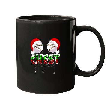 Discover Chest Baseball Softball Chestnuts Couples Funny Christmas Mugs