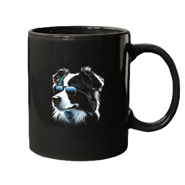 Discover Australian Shepherd Sunglasses Walking Pet Mugs