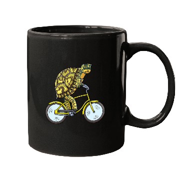 Discover Eastern Box Turtle On Bike Cycling Mugs