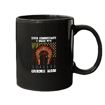Discover Cherokee Pride Feathers Native American 2 Mugs