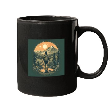 Discover Backpacking Hiking Wanderlust Camping Outdoors Mugs