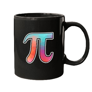 Discover Pi Colorful Pi Symbol Math Funny Pi Day Math Teacher Geek Mugs