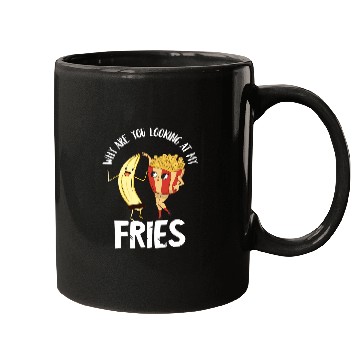 Discover Lacrosse Gift French Fries Why Are You Looking Fastfood Banana Snack Mugs