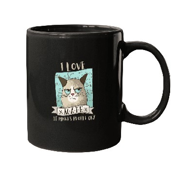 Discover Funny Cat I Love Math It Makes People Cry Teacher Nerd Mugs