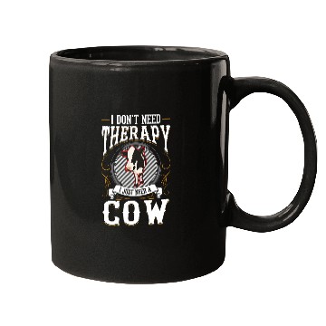Discover Cow Therapy Cattle Farmer Agriculture Cow Mugs