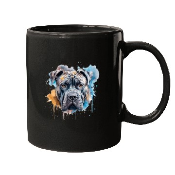 Discover Colorful Cane Corso watercolor art 7 Mugs