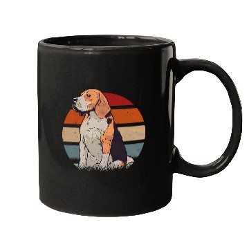 Discover Beagle Retro Sunset s Beagle Dog Mugs