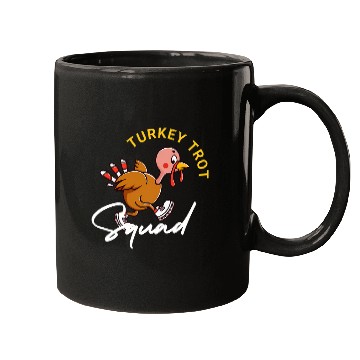 Discover Thanksgiving Team Turkey Trot Squad Running Race Mugs