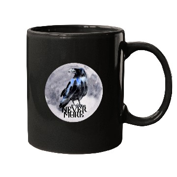 Discover Lacrosse Gift NEVERMORE Raven Edgar Allan Poe Poem Mugs