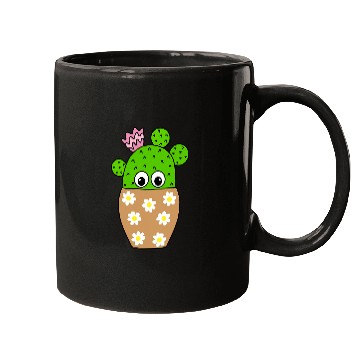 Discover Cactus In Pretty Daisy Jar Planter Mugs
