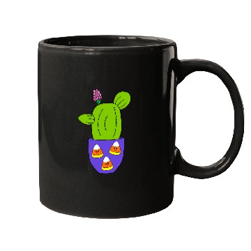 Discover Cactus In Halloween Candy Corn Pot Mugs
