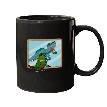 Discover Parrot 2T Rexs Reflection I Green Cheek Conure Mugs