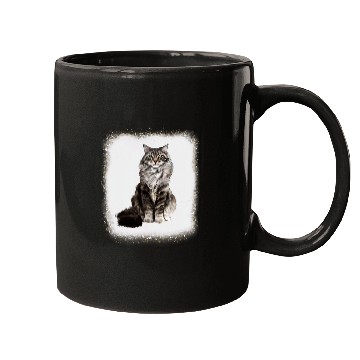 Discover Cat Daddy Mommy Boy Girl Funny Leopard Bleached Mugs