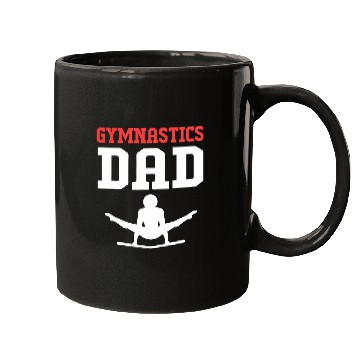 Discover Funny Fathers Day Gymnastics Dad For Men Mugs