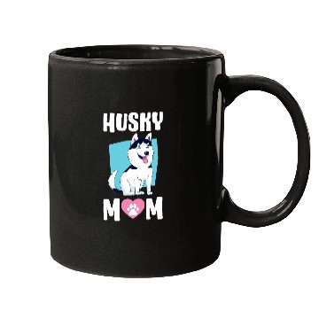 Discover Dog Husky Mom Mugs