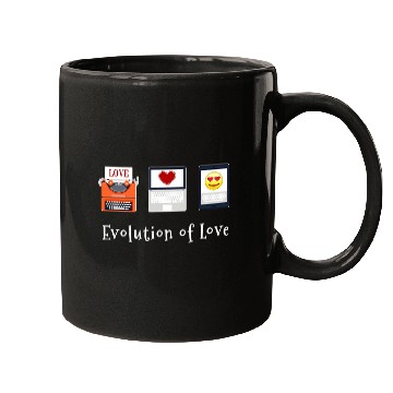 Discover Funny Valentines Evolution of Love Mugs