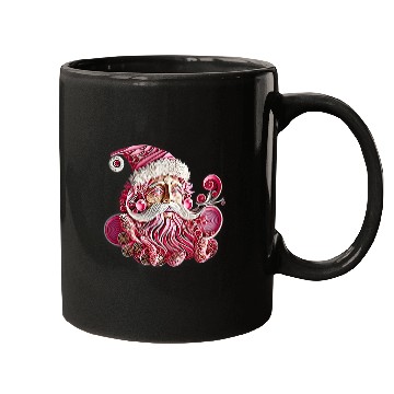 Discover Funny vintages Pink Christmas Santa Claus Paper Art Quilling Mugs