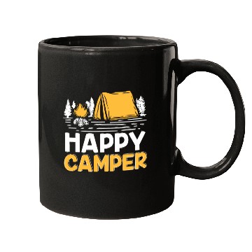 Discover Camping Tent Happy camper Mugs