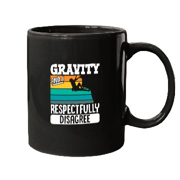 Discover Gravity And I Respectfully Disagree Rock Climbing Climber Mugs