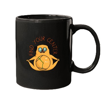 Discover Find Your Center Pug Yoga Mugs