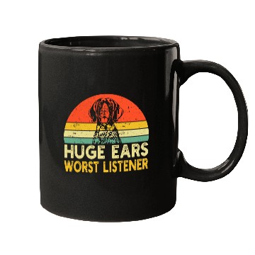 Discover Huge Ears Worst Listener Funny German Shorthaired Mens Mugs