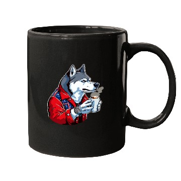 Discover Husky Coffee Funny Dog Beverage Mugs