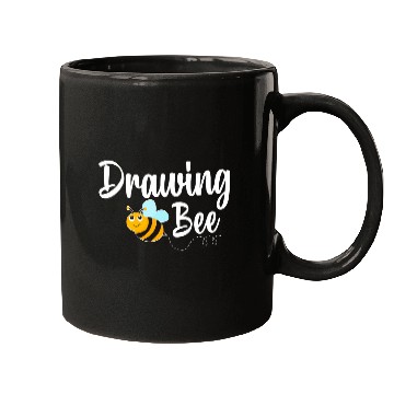 Discover Drawing Bee Drawing Artist Funny Bumblebee Mugs