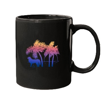 Discover Great Pyrenees Ombre Beach Sunrise Mugs