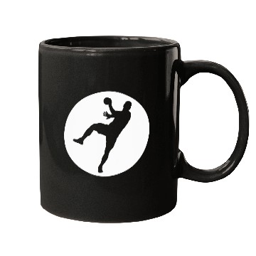 Discover Handball Handballer Circle Mugs