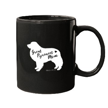 Discover Great Pyrenees Mom Great Pyrenees Dog Silhouette Mugs