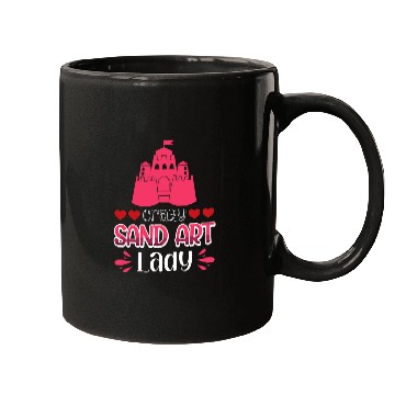 Discover crazys Sand Art Lady Mugs