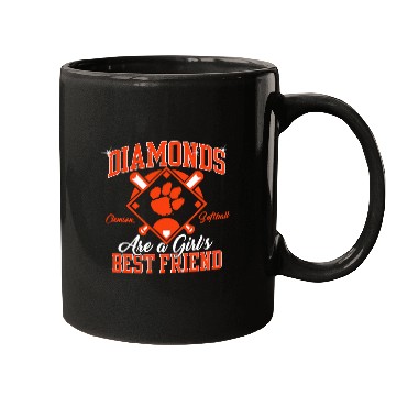 Discover Clemson Tigers Softball Diamond Purple Officially Licensed Mugs