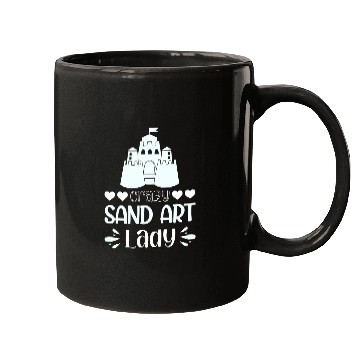 Discover crazys Sand Art Lady 1 Mugs
