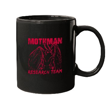 Discover Monster Creature Moth Man Cryptid Research Horror Halloween Mugs