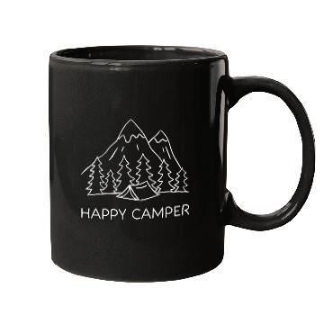 Discover Happy Camper Camp Camper Outdoor Camping Campfire Nature Mugs