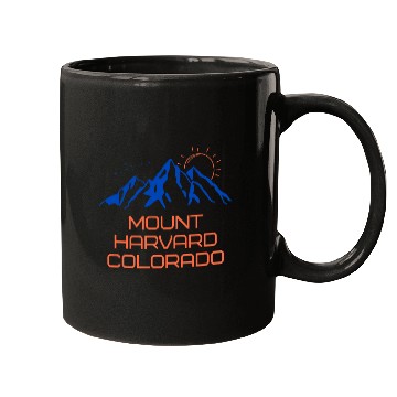 Discover Hiking Mount Harvard Colorado Mountain Climbing Tee For Men Mugs