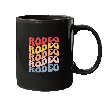 Discover Rodeo Groovy Barrel Racer Barrel Racing Mugs