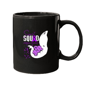 Discover Epilepsy Awareness Support Squad Elephant Mugs