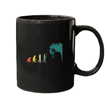 Discover Climber Evolution of Climbing Boulder Bouldering 1 Mugs
