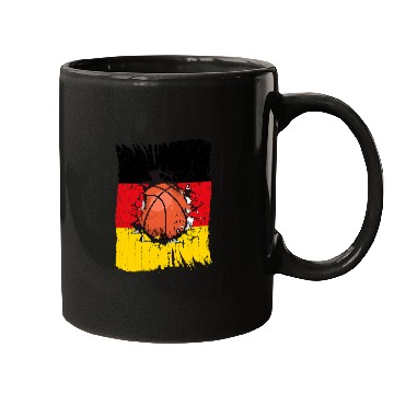 Discover Basketball Team Germany Flag BBall German Flag Mugs
