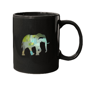 Discover ELEPHANT ART SILHOUETTE Mugs