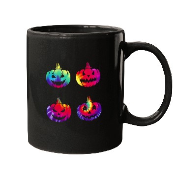 Discover Cute Tie Dye Pumpkin Mugs